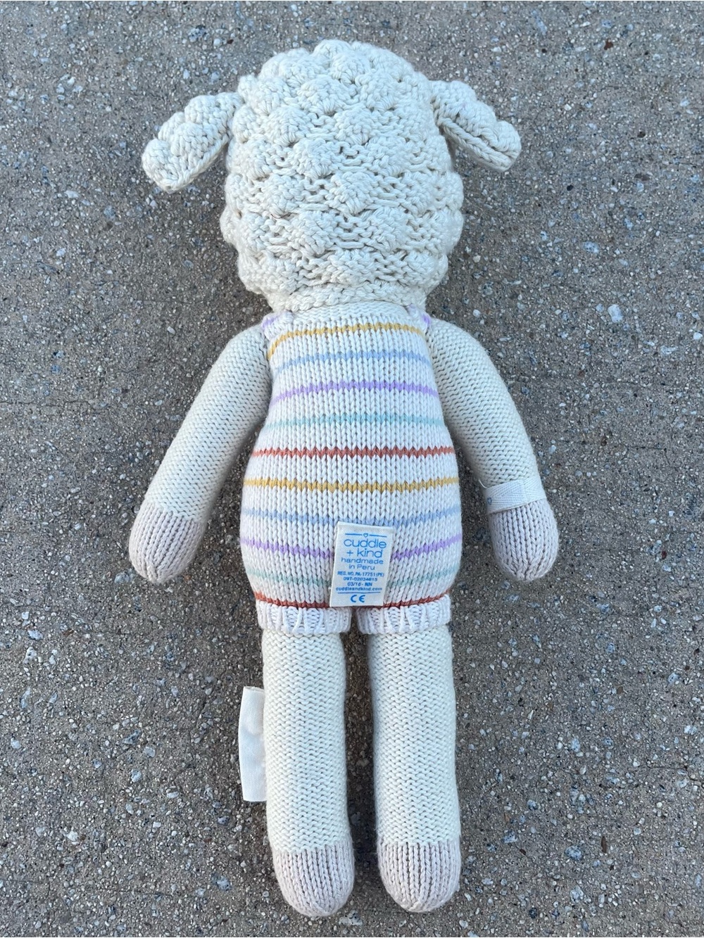 Cuddle + kind doll knit lamb 13” - Picture 2 of 2